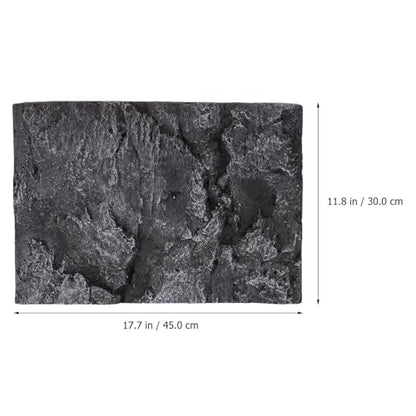 Garneck Big Turtle Tank Background Board 3D Reptile Tank Accessory Reptile Tank Decorative Panel