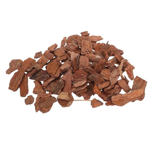 WOONEKY 1bag Reptile Bark Bedding Bark Chips for Reptiles Natural Tree Decor Terrarium Substrate Lizard Bedding Chips Tank Decor