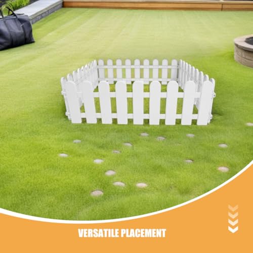 UKCOCO 4pcs Outdoor Turtle Fence Plastic Enclosure Panels 50cm Length X 20cm Height Tortoise Pet Isolation Fence for Reptiles Small Animals Bunny Playpen Safe Grass Grazing