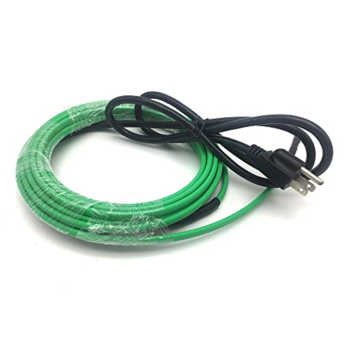 110V Pipe Heating Cable Self-Regulating Snow Melting Kit 6.5ft | Pre-assembled, with plug, easy installation,for pipe freeze protection & de-icing