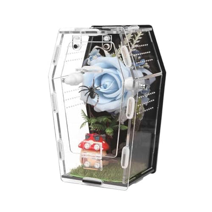 Pet Habitat Box – Transparent Viewing Case, Humidity Control Cage, Rhinoceros Safe, Small Animal Shelter | for Reptile Terrarium Display School Play