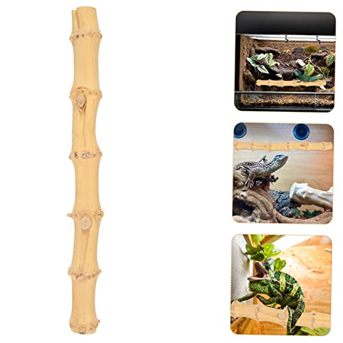 Abaodam Reptile Climbing Branch Toy for Terrarium Natural and Grapevine Wood Stand for Lizards Geckos and Pets Encourages Exercise and Coordination Fun Environment
