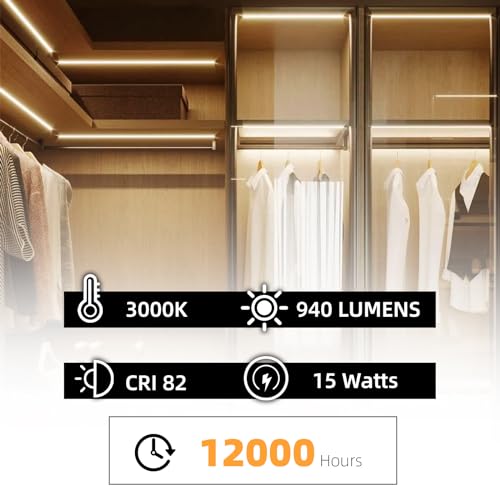 coospider-repta F15T8 18 Inch 15W T8 Fluorescent Replacement Tube Bulb Warm White 3000K Medium Bi-Pin G13 Base 6 Count - size: 6 Pcs Warm White (3000K)
