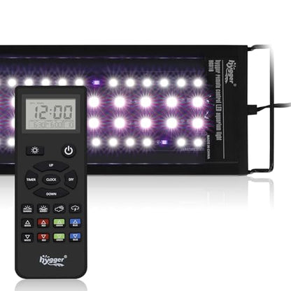 hygger Advanced Remote Control Aquarium Light Customizable Full Spectrum Fish Tank LED with DIY, Default & Weather Mode Freshwater Planted Tank - size: 36W for 30~36inch Tank