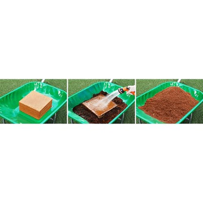 PlantBest Coco Garden Soil 11 lb. Compressed Coconut Coir Block – Expands to 19.8 Gallons, Peat-Free Growing Medium for Gardening and Hydroponics