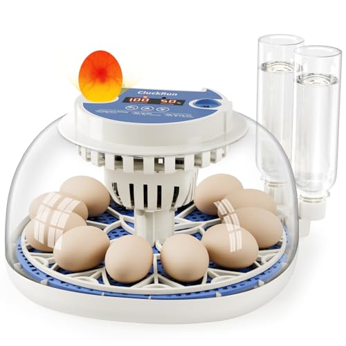 12 Egg Incubators for Hatching Eggs, Temperature and Humidity Control, Automatic Egg Turning, Egg Candler, Automatic Water Refill, for Chicken, Quail & Duck Eggs, Perfect for Home, Farm, Classroom - size: 12 Eggs