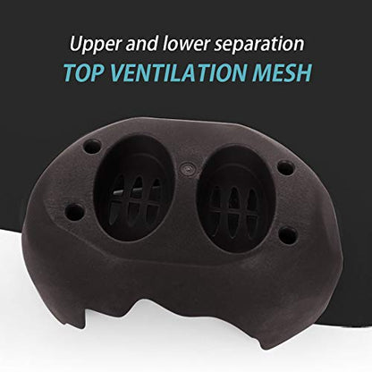 Reptile Hideouts Box with 2 Ceramic Sinks to Increase Humidity Terrarium Reptile Hide Habitat Humidify Cave for Turtle Lizard Tortoise Amphibians Snake, 9.8x5.9x5.9 Coffee - color: Coffee