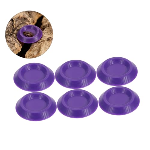 GLEAVI 12pcs Reptile Feeding Bowls Plastic Food Dish with Nontip Base Easy Small Animal Feeding Bowls for Leopard Gecko and Reptiles Home Use