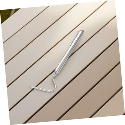 Sosoport Portable Snake Hook Stainless Steel Handling Tool for Safe Snake Capture and Control for Reptile Enthusiasts and Outdoor Adventures