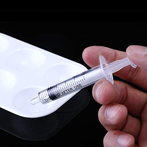 Frienda 20 Packs Large Plastic Syringe Measuring Syringe Tools Dispensing Multiple Uses (2.5 ml) - size: 2.5 ml