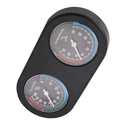Pssopp Dual Dial Reptile Thermometer Hygrometer, Mini Analog Gauge, Temperature Range -22 to 122°F, Ideal for Lizard and Tortoise
