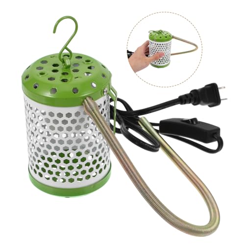 YARNOW Reptile Heat Lamp with Adjustable Stand Dual Ceramic Heater Guard for Bearded Dragons Tortoises and Chicks Rapid Heating Easy Installation for Reptile Tanks