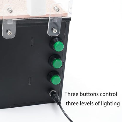 Lumen Hotel Ant Farm Nest with Built-in LED Lights, Hydration System, Trash Box & Ant Keeping Starter Kit - color: Hotel