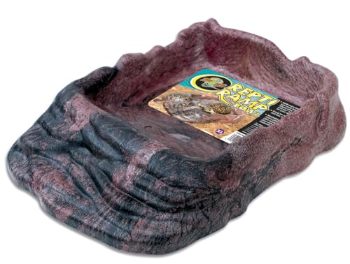 Zoo Med Reptile Ramp Bowl, X-Large, Assorted Colors - color: Black/Neon, size: Extra Large