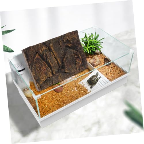 3D Turtle Tank Decorative Panel Aquarium Background Reptile Tank Accessory Large Decor 2 Pack