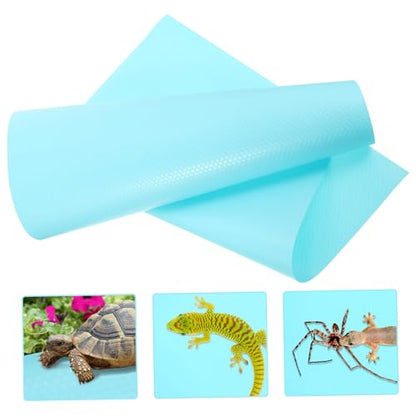 Totority Reptile Carpet Substrate Pad for Terrarium Tank Washable Foldable Bedding Liner for Bearded Dragon Gecko Lizard Snake and Tortoise Habitat Portable Reptile Tank Mat