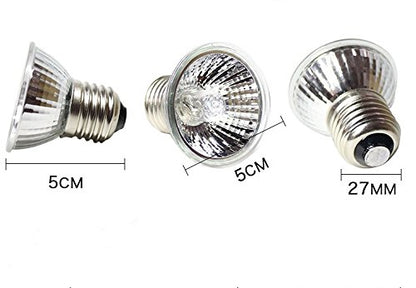25W UVA+UVB Reptile Bulbs(4 Pack)- 110V Lizard Lamp Heating Lamp Spot Lamp for Turtle Aquarium Aquatic Reptile Lizard Habitat Heat Light