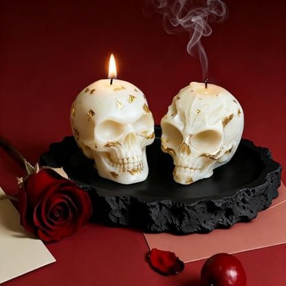 Silicone Skull Resin Molds Set, 3D Alien Skeleton Epoxy Resin Mold for Aromatherapy Candle Making, Skull Pendant, Halloween Decoration, Home Decor, Outdoor Art Crafts