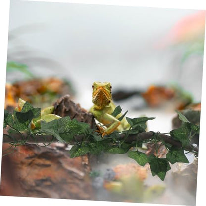 BESPORTBLE Reptile Tank Vine Decor Bendable Climbing Vine Landscaping Reptile Fake Decoration Tortoise Habitat Accessories