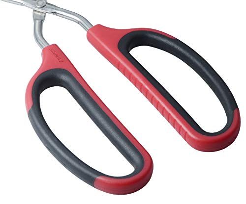 HINMAY Scissor Tongs 11-Inch Heavy Duty Stainless Steel Scissor Cooking Tongs - size: 11-Inch