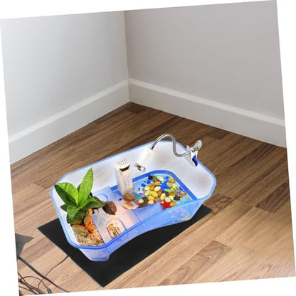 Happyyami USB Adjustable Reptile Heat Mat with Rainproof Fabric Three Heat Settings for Terrariums Under Tank Heater for Lizards Snakes Amphibians Outdoor Use Pet Heating Pad