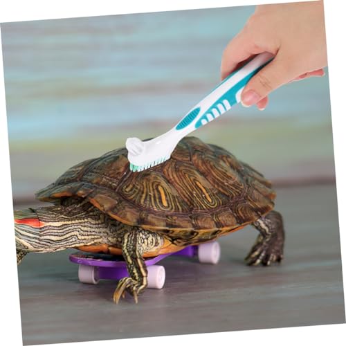 GANAZONO 3pcs Turtle Shell Cleaning Brush Reusable Aquarium Cleaner Tortoise Shell Mud Brush - color: Light Green