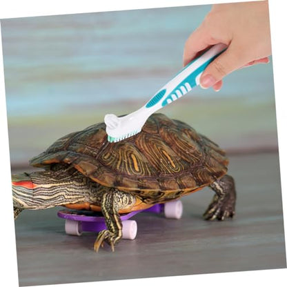 GANAZONO 3pcs Turtle Shell Cleaning Brush Reusable Aquarium Cleaner Tortoise Shell Mud Brush - color: Light Green