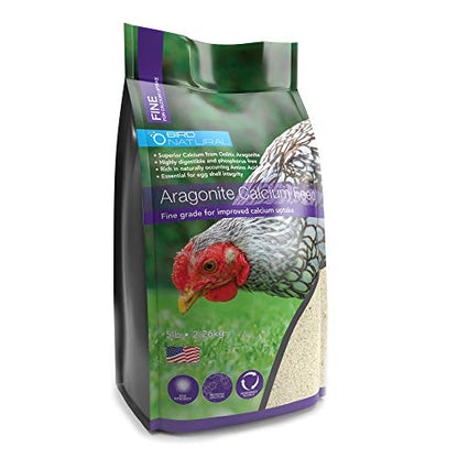 Aragonite Calcium Feed FINE 5LB, White (BIRD001)