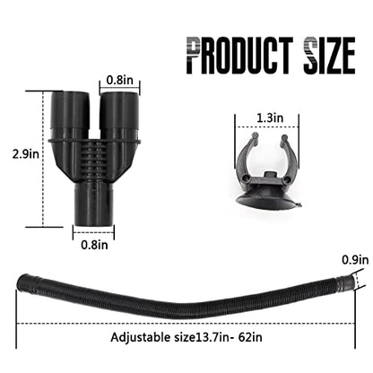 Reptile Fogger Extension Tube, Accessories of Reptile Humidifier Mister Fogger Suitable for Reptiles Amphibians Terrarium