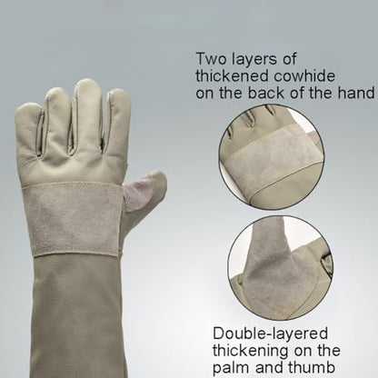ThreeH Animal Handling Gloves Anti-Bite Anti-Scratch for Dogs Cats Birds Lizard Snakes - size: Large