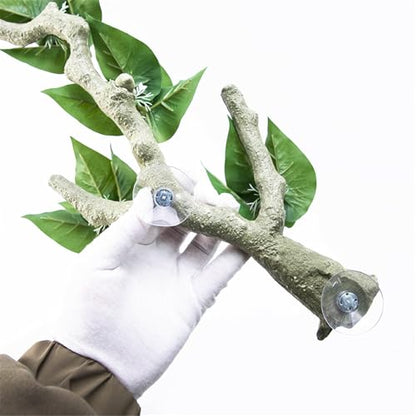 Reptiles Corner Branch Climbing Vine for Terrariums Life Like Plant Decorative Suction Cup Vine for Turtles Lizards Climbing
