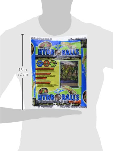 Zoo Med HydroBalls Lightweight Expanded Clay Terrarium Substrate, 2.5 Pounds (Pack of 2) - size: 2.5 Pounds (Pack of 2)