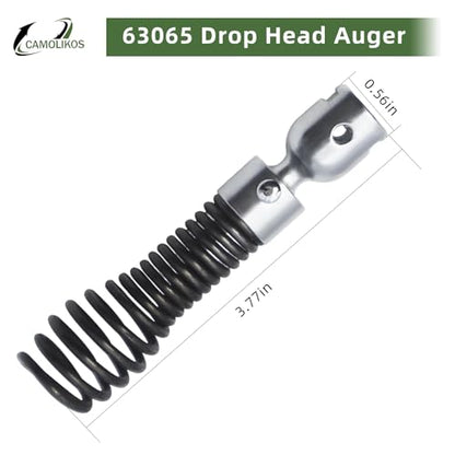 2pcs 63065 Drop Head Auger 4 in. L,Steel, Grey, 63065 Drop Head Auger T-217 4" (110 mm) Fit for K-40/45 K-50/K-3800/K-400