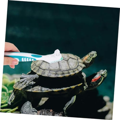GANAZONO 3pcs Turtle Shell Cleaning Brush Reusable Aquarium Cleaner Tortoise Shell Mud Brush - color: Light Green