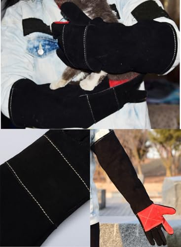 ThreeH Animal Handling Gloves Anti Bite Anti Scratch Multifunctional Protective Gloves for Dog Cat Bird - size: Medium