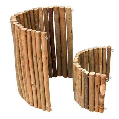 Reptile Hiding House and Solid Wood Shelter Set, Natural Wooden Reptile Hidden Cave with Small and Large Size for Tortoise, Lizard, Hamster, and Small Animal Habitat