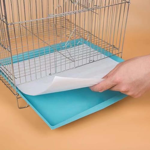 100 Sheets Bird Cage Liner Papers, Disposable Bird Cage Paper Liners, Cuttable Pet Animal Cages Cushion, Precut Absorbent Bird Paper for Bird Parrot Small Animal, 9.8'' X 11.8'' - size: 9.8'' X 11.8''