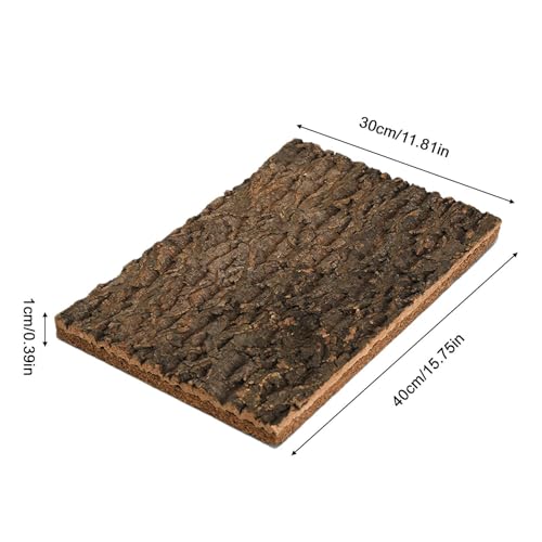 Cork Bark for Reptiles - Natural Terrarium Climber | Water-Resistant Cork Bark for Climbing, Exercise, and Hiding, Perfect Snakes, Lizards, Tortoises, Geckos, Turtles, Chameleons, Pet Terrariums