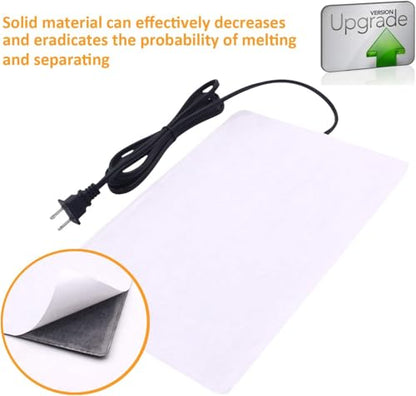 Aiicioo Under Tank Heater Thermostat - Reptile Heating Pad with Temperature Control Reptile Heat Mat for Combo Set for Hermit Crab Lizard Terrarium 16W - size: 8" X 12"(16W) with Thermostat