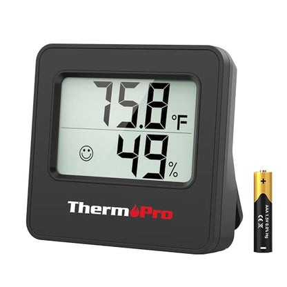 ThermoPro TP157 Hygrometer Indoor Thermometer for Home, Room Thermometer Humidity Meter with Accurate Temperature Humidity Sensor for Greenhouse Baby Room Office-1 Pack - size: Indoor Thermometer