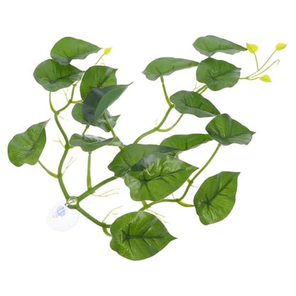 DOITOOL Artificial Reptile Climbing Plants and Fake Hanging Vines with Suction Cup for Turtle Tank Accessories Terrarium Decoration Habitat Ornament for Reptiles