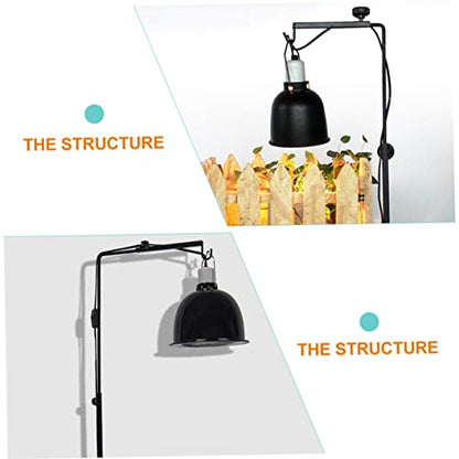 BESPORTBLE Adjustable Height Reptile Tank Lamp Stand Metal Light Rack Heat Lamp for Pets