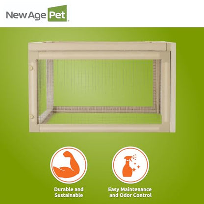 New Age Pet Sonoran Tortoise House Pen, ECOFLEX Outdoor Tortoise Enclosure Extension, Durable & Weather Resistant, Single Size – Expandable Habitat - style: Modern
