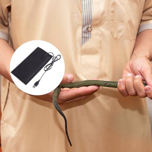 Balacoo USB Reptile Heating Pad, Under Tank Heater for Snake, Lizard, Turtle, Terrarium Heat Mat for Reptile, Consistent Temperature Control (Black, 7.9 x 3.9 in)