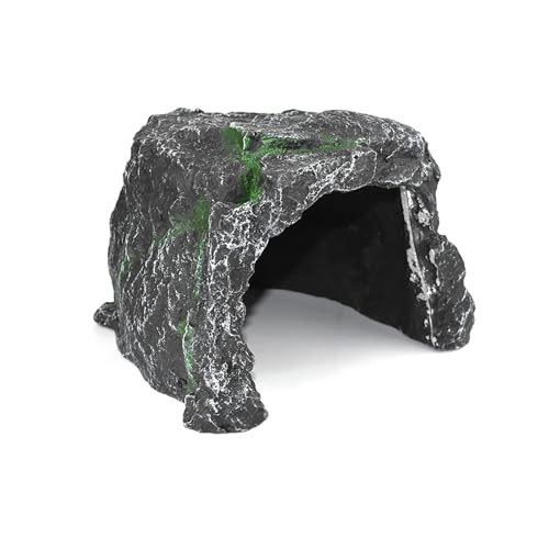 OMEM Reptile Hiding Large Cave Habitat Decorative Resin Pet Nest Turtle Lizard Dedicated Advanced Cave Shelter