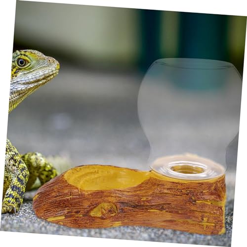 BESPORTBLE Resin Crawler Waterer Automatic Turtle Fountain Heating Pad Reptile Decor Watering System for Tortoise Lizard