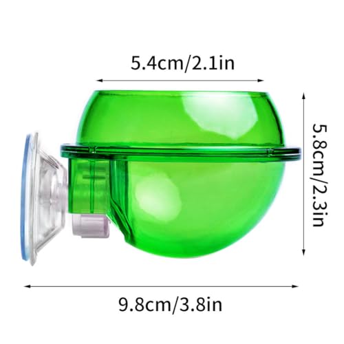 Reptile Bowl Feeder Water Dish Gecko Ledge Suction Cup Accessories for Gecko Lizard Snakes