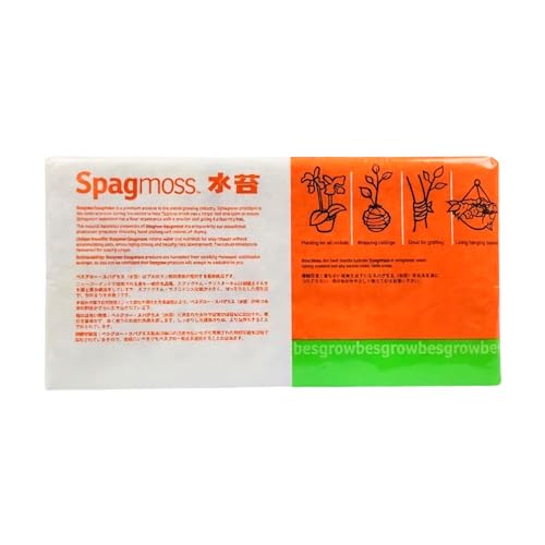 besgrow Premium New Zealand Sphagnum Moss, 150g (12L When Hydrated) Premier AAA Grade (150mm, 6" Strands) - Harvested in New Zealand's South Island, Dried and Long for Potted Plants, Orchids, Reptiles - style: AAA Premier (6" Strands)