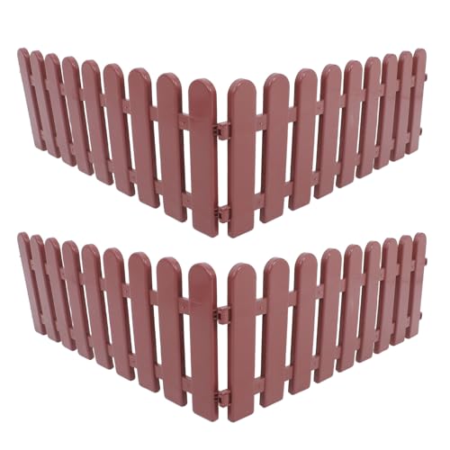 Homoyoyo 4pcs Tortoise Enclosure Outdoor Pet Pens Plastic Fence Panels 50x20cm Brown Patio Barrier for Lawn Yard Reptile Habitat Safe Outdoor Pet Fence