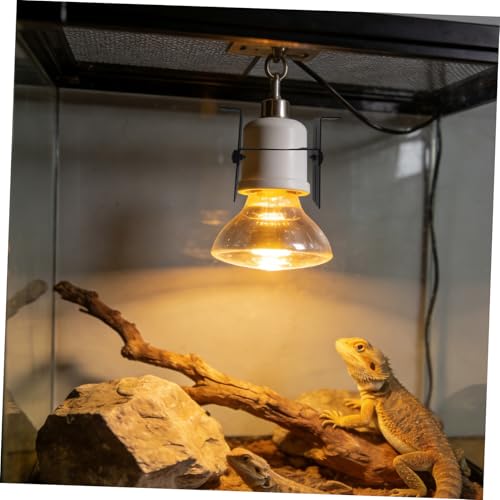 2pcs Adjustable Metal Reptile Heat Lamp Stand with U-Shaped Clamp Bracket for Terrarium and Aquarium Lighting, Universal Uvb Lamp Holder for Snake and Lizard Enclosures